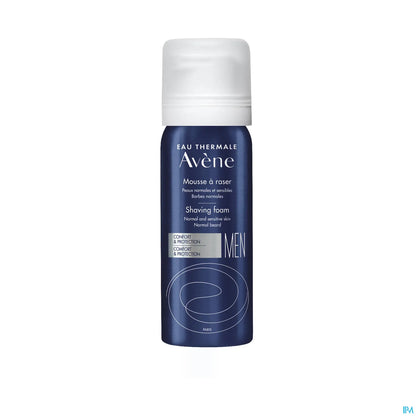 Men Mousse à Raser 50ml Format Voyage Peaux Normales et Sensibles Barbes Normales
