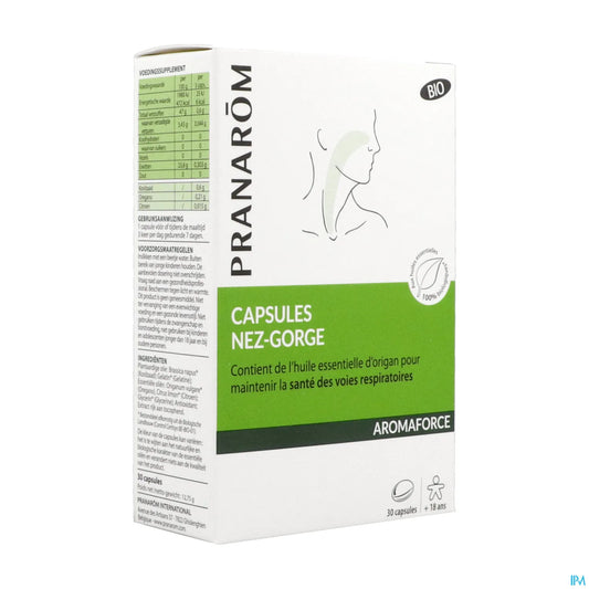 Aromaforce Nez Gorge Capsules 30 unités