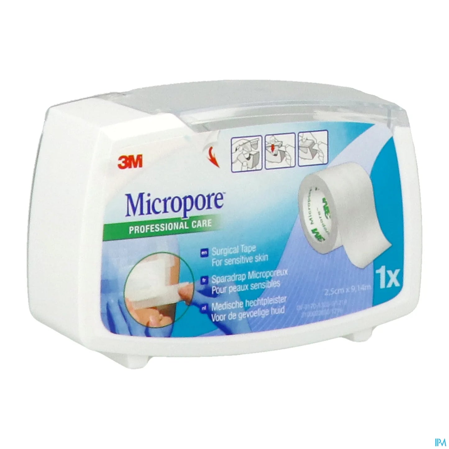 Nastro microporoso bianco 3M Micropore 25 mm x 9 m14