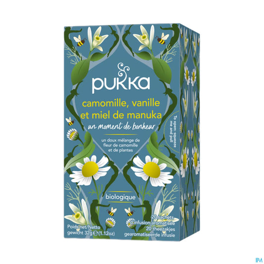Infuso di camomilla, vaniglia e miele di Manuka 20 bustine