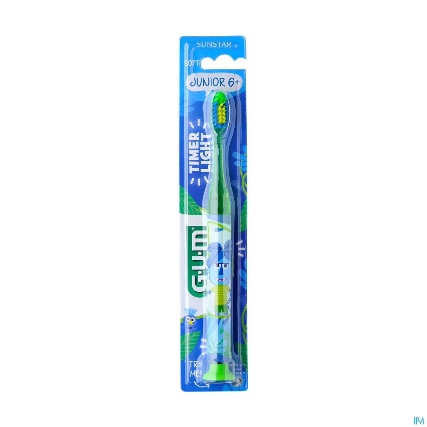 GUM 903 Junior Light-Up Toothbrush for Children 5-12 Years