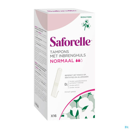 Tampons Normal x16 en Coton Biologique
