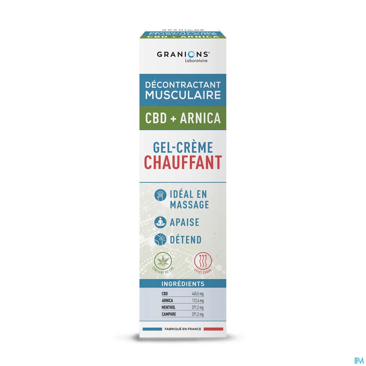 Décontractant Musculaire Gel-Crème Chauffant CBD Arnica 75ml
