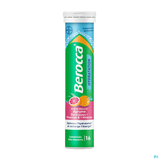 Berocca Hydratation Agrume Comprimés Effervescents 16 unités