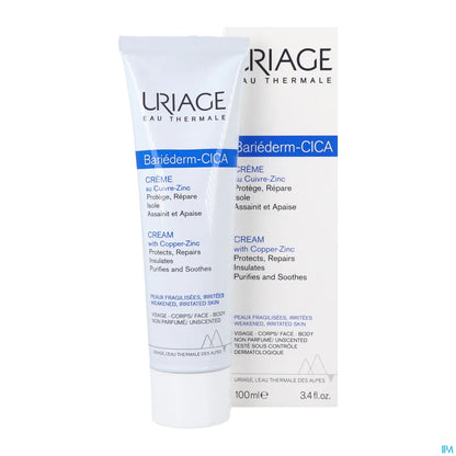 Bariederm Cica-Crème Réparatrice Au Cu Zn 100ml