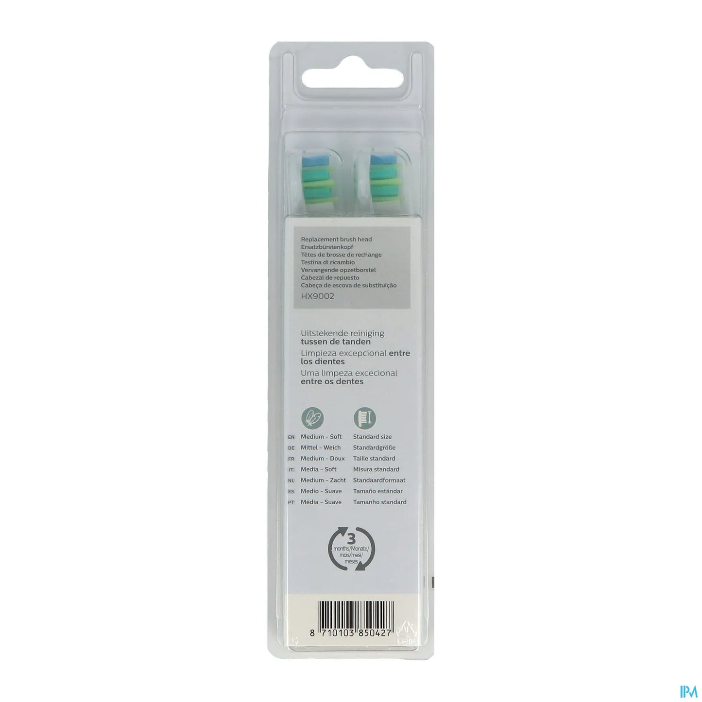 Testine per spazzolino standard Philips Sonicare InterCare HX9002/10 x2