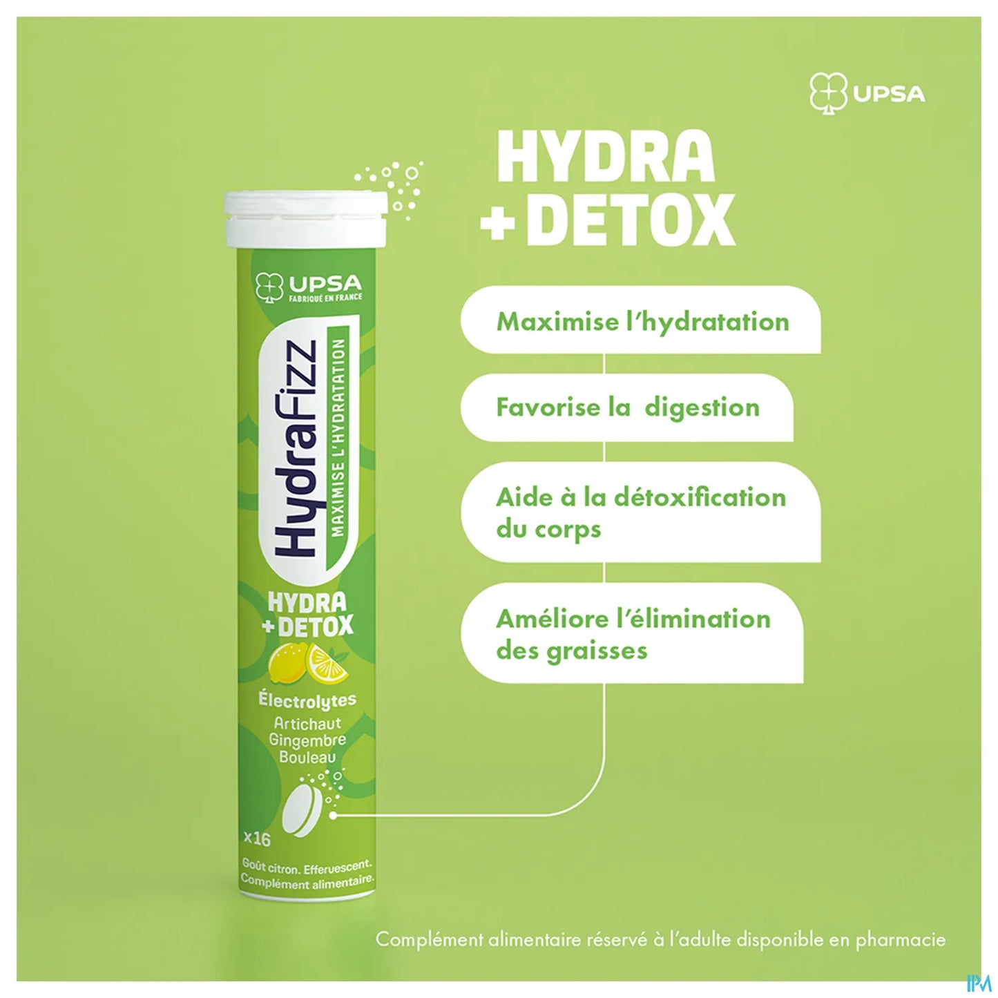 HydraFizz Hydra+Detox 16 compresse effervescenti al limone