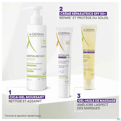 A Derma Epitheliale Ultra Repair Crème Réparatrice Solaire SPF50+ 40 mL