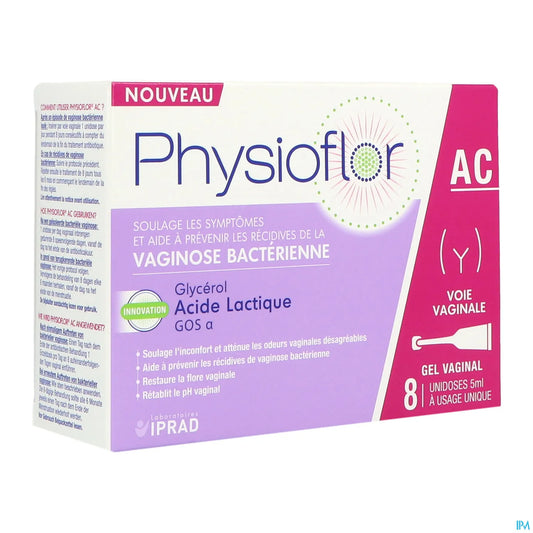 Laboratoires Iprad Physioflor AC Gel Vaginal 8 Unidoses 5ml