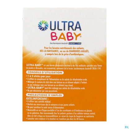 Ultra-Baby Poudre Antidiarrhéique 14 Sticks x 2g