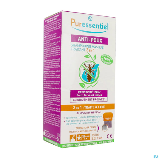 Shampoo e maschera antipidocchi 2 in 1 150 ml