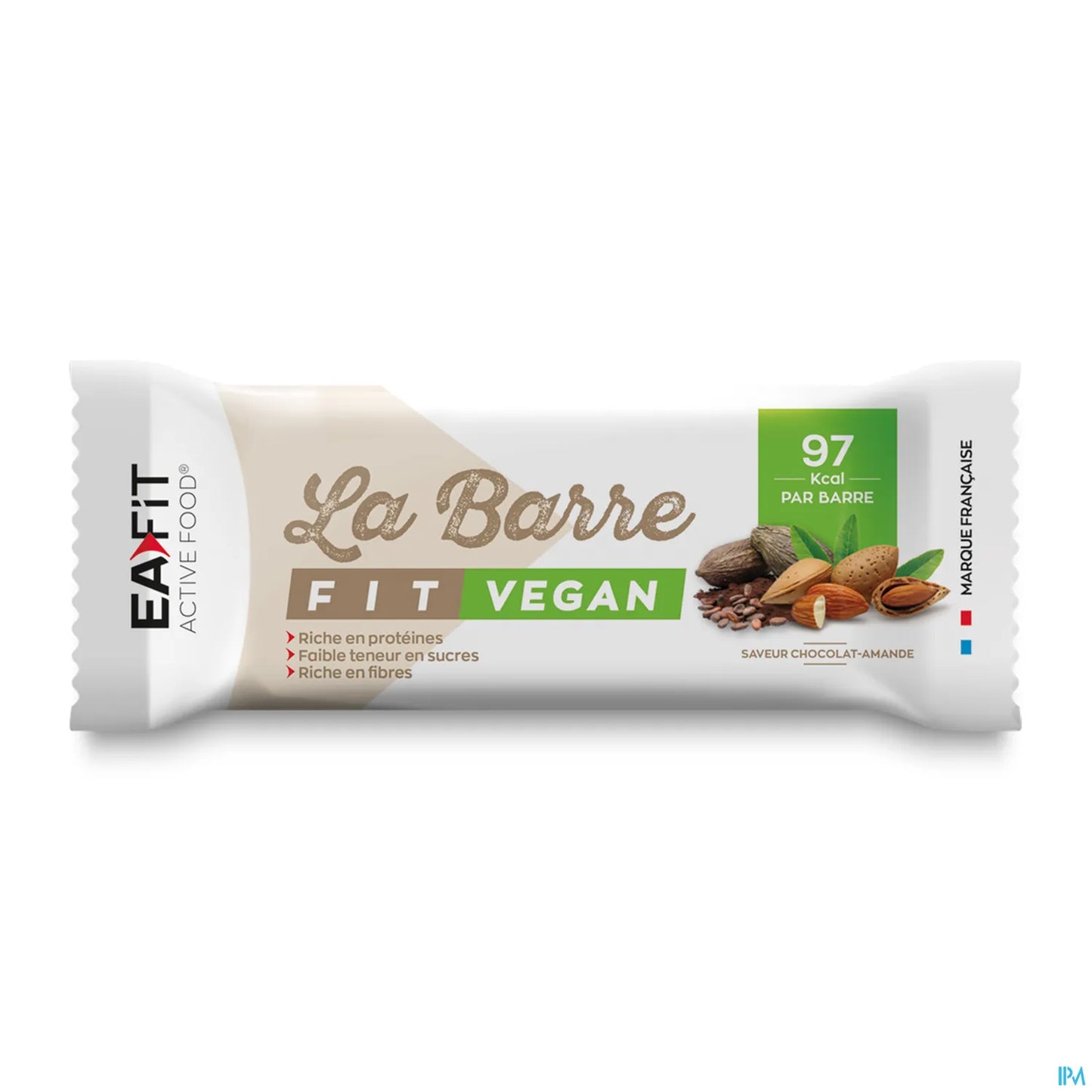 Barre Fit Vegan Chocolat Amande 28g