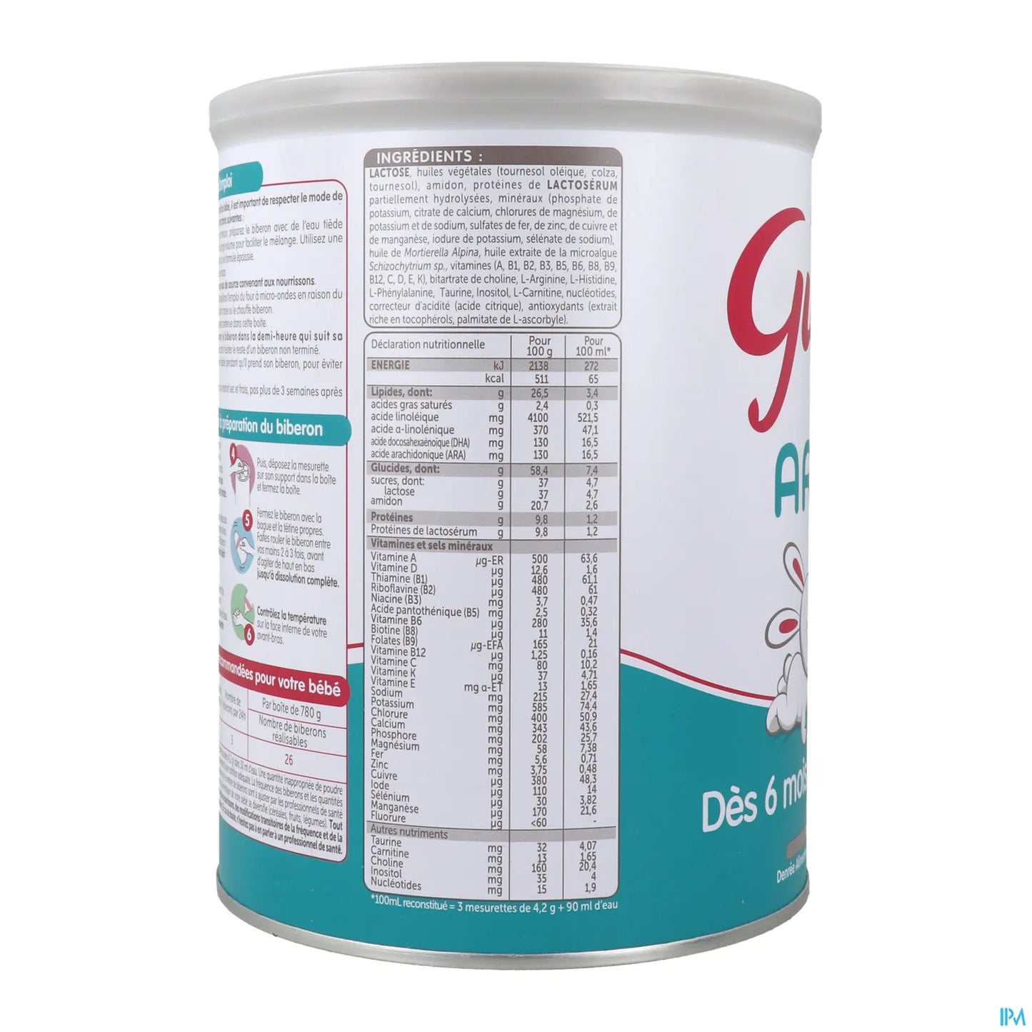 Expert AR 2 Lait en Poudre Anti-Régurgitations 6-12 Mois 780g