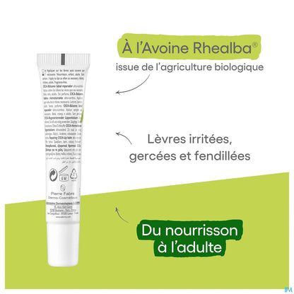 Dermalibour Cica+ Lèvre 15 ml