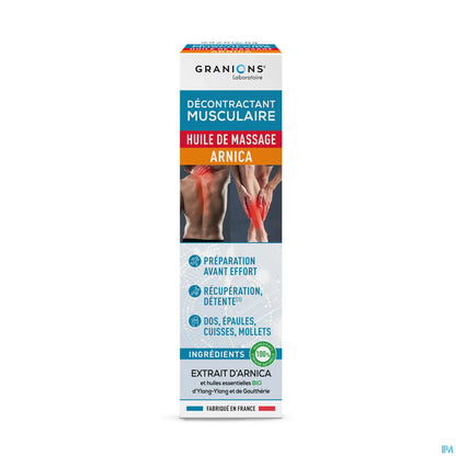 Olio da massaggio all'arnica rilassante muscolare 100 ml