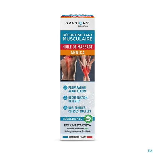 Décontractant Musculaire Huile de Massage Arnica 100ml