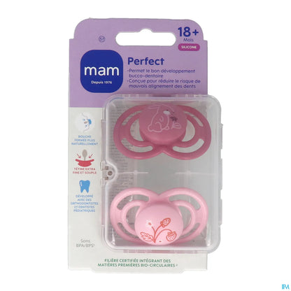 Sucette Perfect Animals Silicone 18 Mois 2 Unités