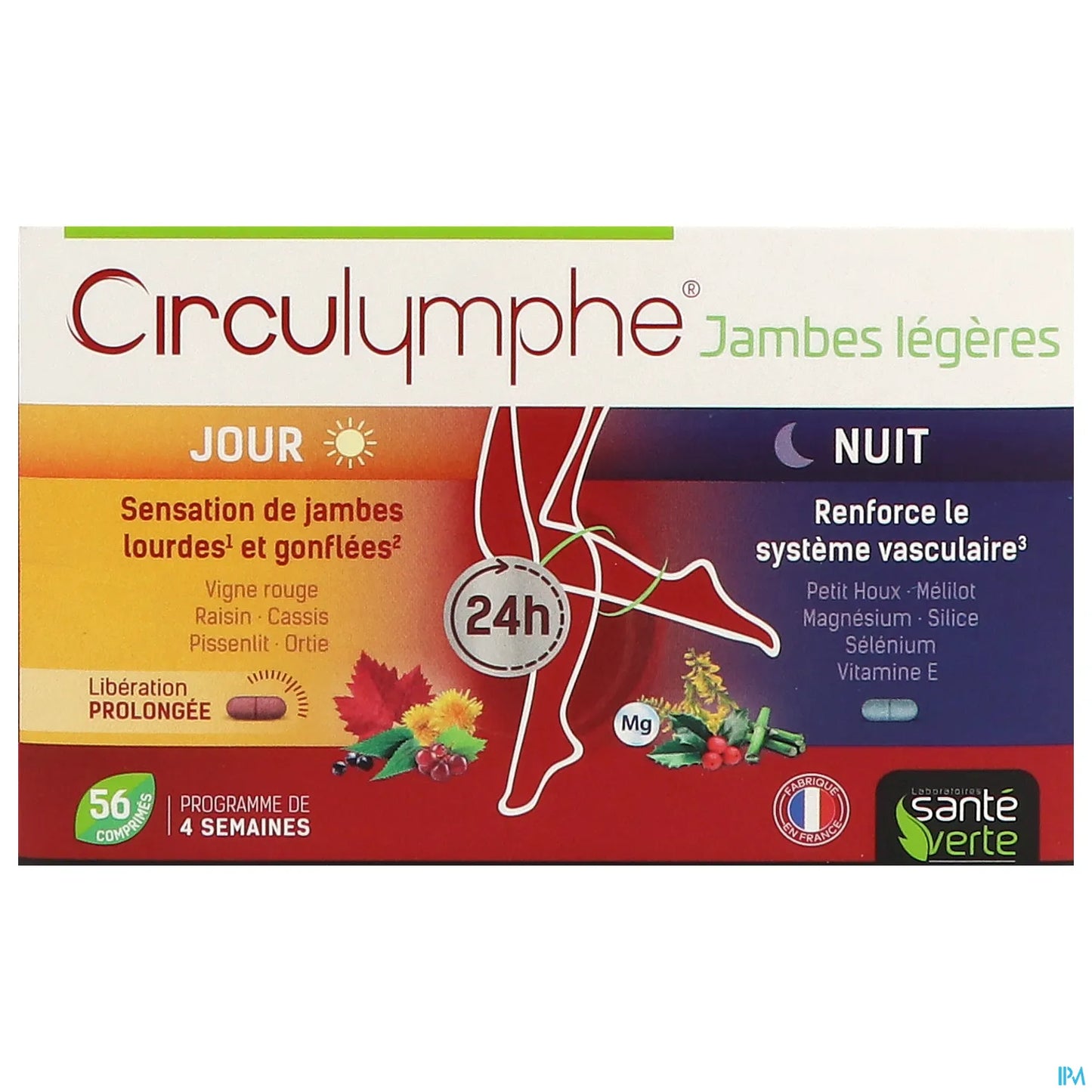 Circulymphe Jambes Légères Jour Nuit 56 Comprimés
