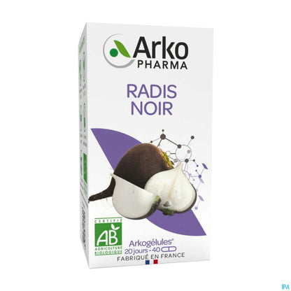 Arkogélules Bio Ravanello Nero - Scatola da 40 Capsule