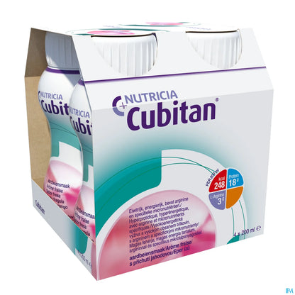 Cubitan Fraise 4 x 200 mL