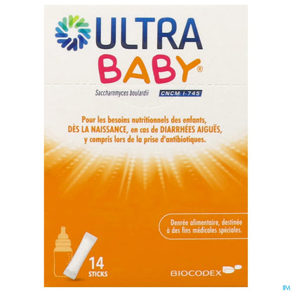 Ultra-Baby Poudre Antidiarrhéique 14 Sticks x 2g