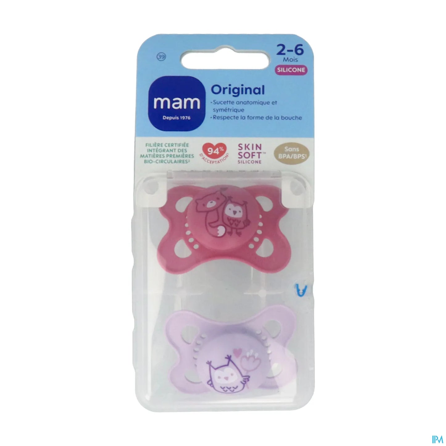 2 Sucettes Original Nature 2-6 Mois