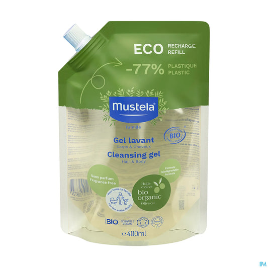 BIO Eco Refill Gel Lavante Corpo e Capelli 400ml