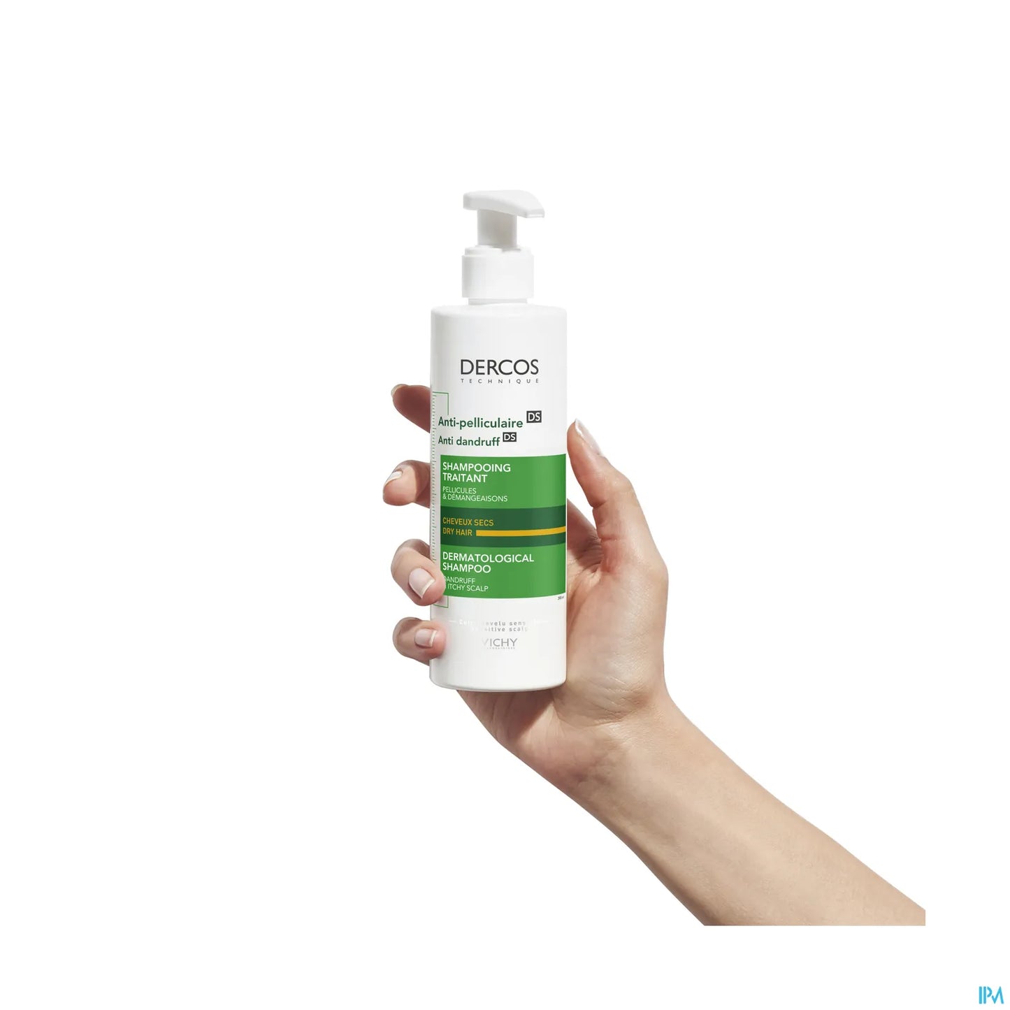 Dercos Anti-Pelliculaire DS Traitement Shampooing Cheveux Secs 390ml