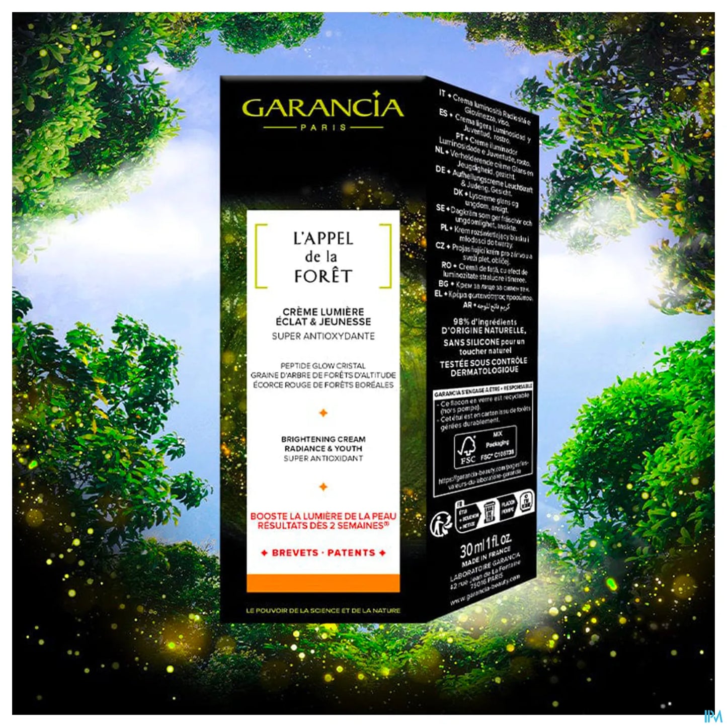 L'Appel de la Forêt Crème Lumière Éclat et Jeunesse 30ml