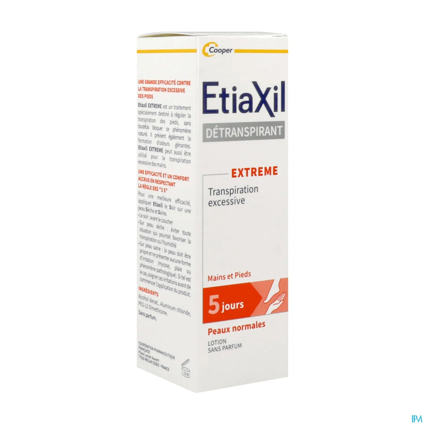 Traitement Détranspirant Pieds Peaux Normales 100 mL
