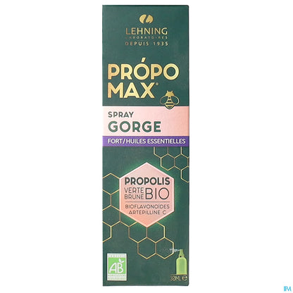Propomax Spray Gorge Fort Huiles Essentielles 30ml