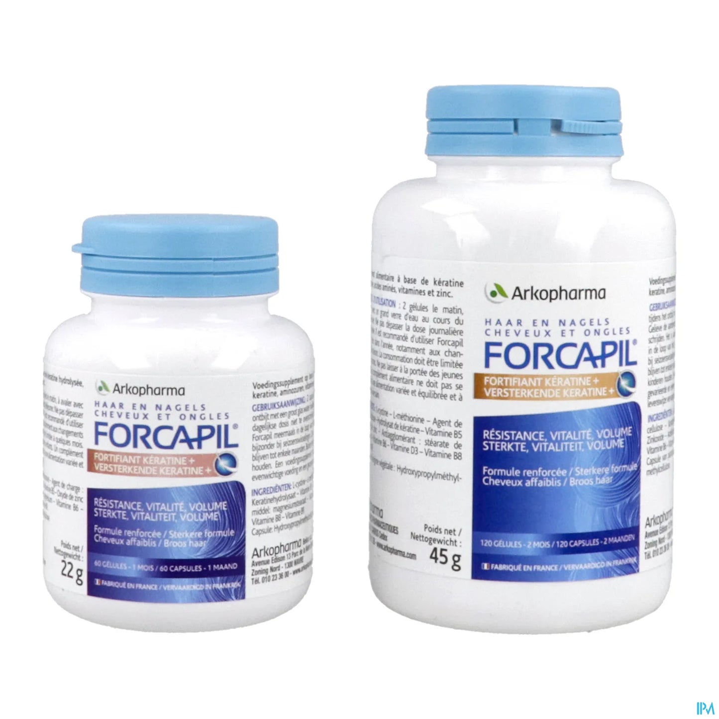 Arkopharma Forcapil Fortifiant + Kératine 180 Gélules