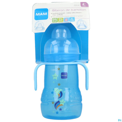 220ml Transition Bottle for Boys with Soft, Leak-Proof Spout
