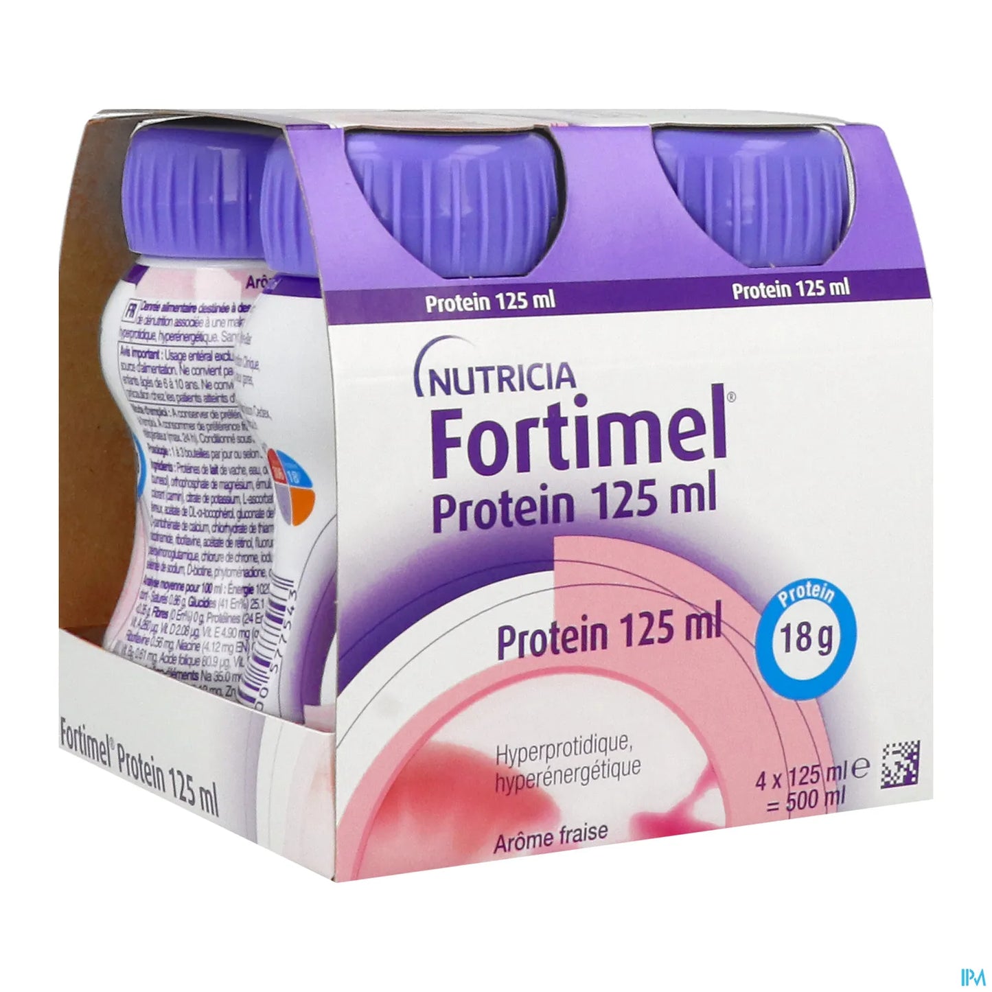 Fortimel Protein 2,4 kcal Fraise 125 mL x 4