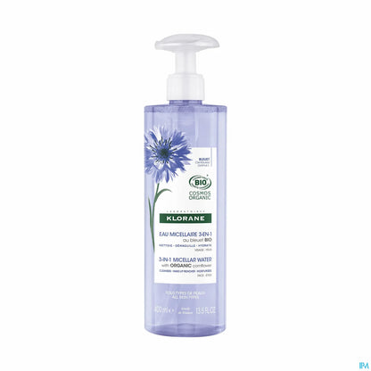 Acqua micellare biologica al fiordaliso 3 in 1 400 ml