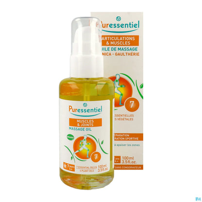 Olio da massaggio biologico all'arnica Gaultheria per articolazioni e muscoli 100 ml