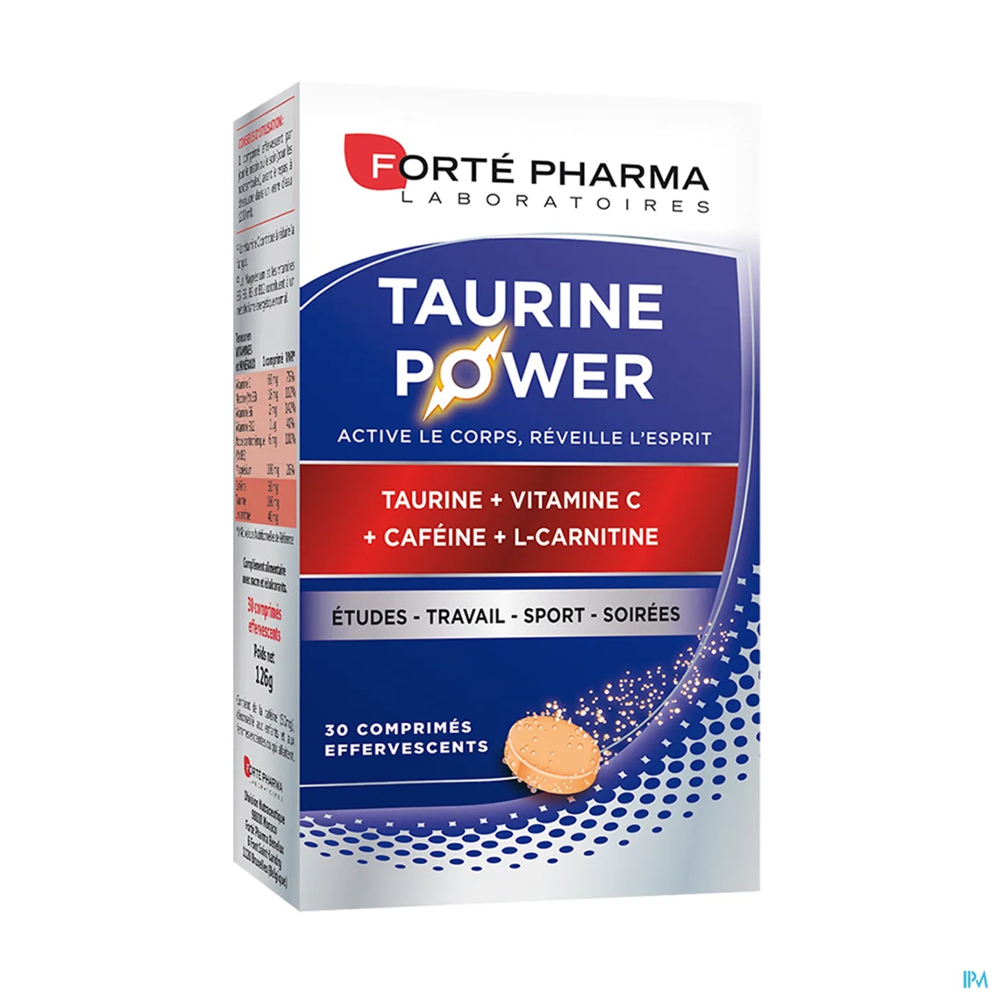 Taurine Power Comprimés Effervescents 30 unités