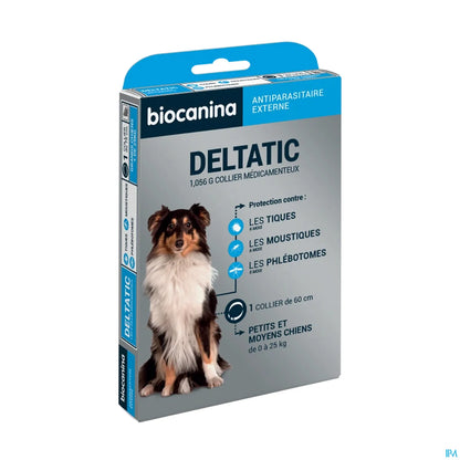 Deltatic Collier Antiparasitaire Pour Petits Et Moyens Chiens 60cm