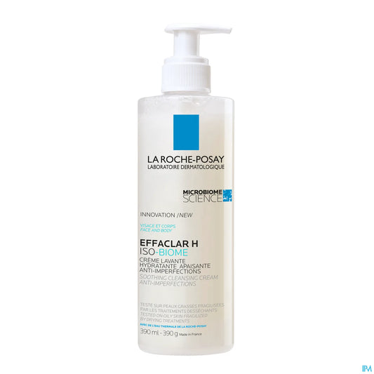 Effaclar H Iso-Biome Crème Lavante Visage 390ml