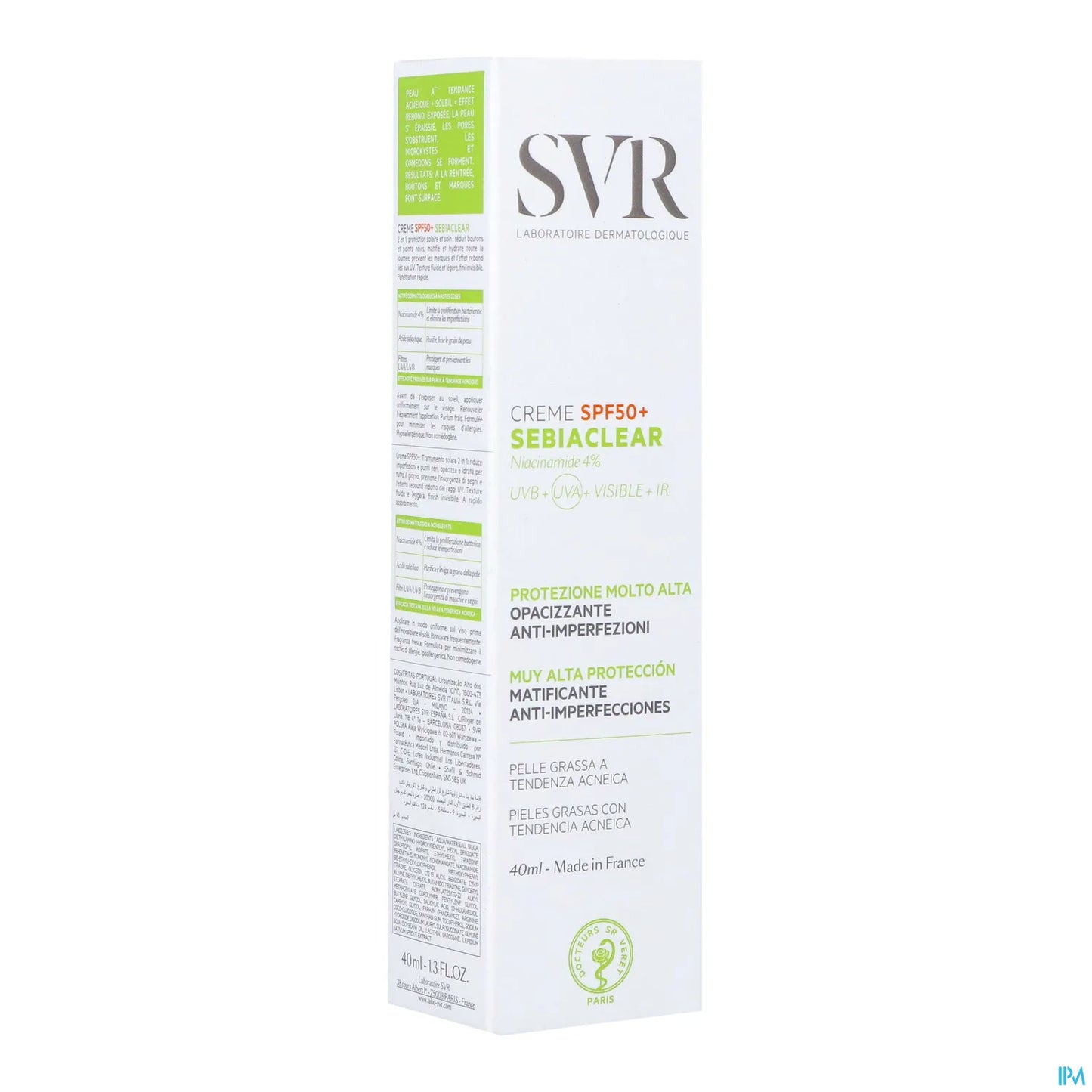Sebiaclear Crema SPF50+ 40ml