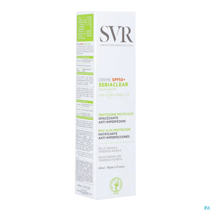 Sebiaclear Crema SPF50+ 40ml