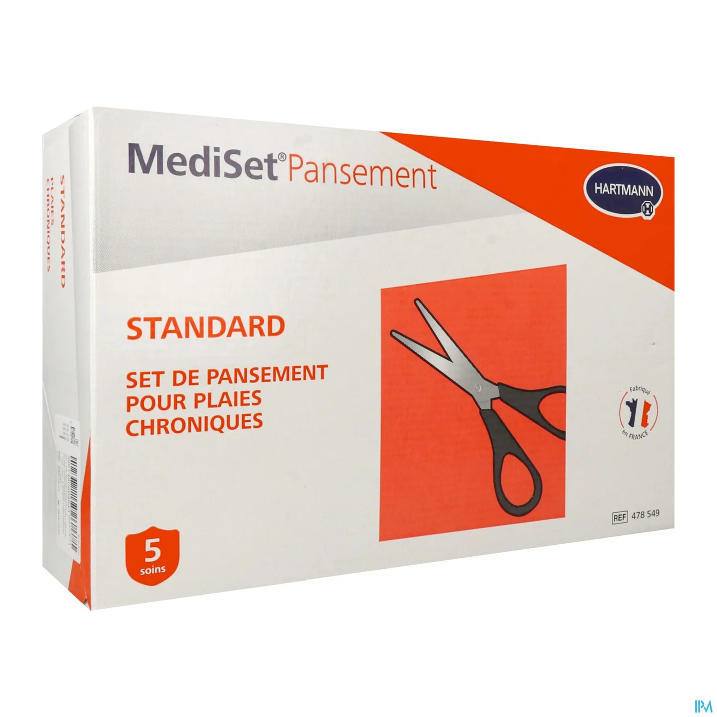 Mediset Pansement Standard Avec Ciseaux Boite de 5 Sets