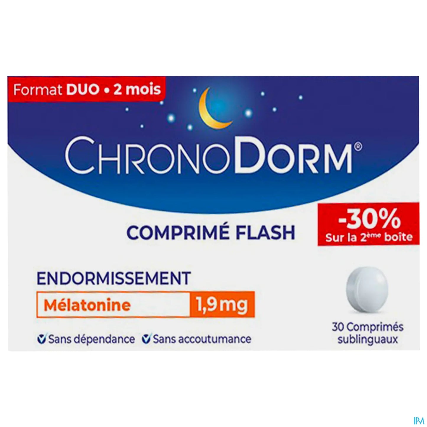 Iprad Laboratories ChronoDorm Melatonin 1.9mg 60 Tablets