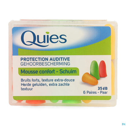Protection Auditives en Mousse Fluo Boîte de 6 Paires