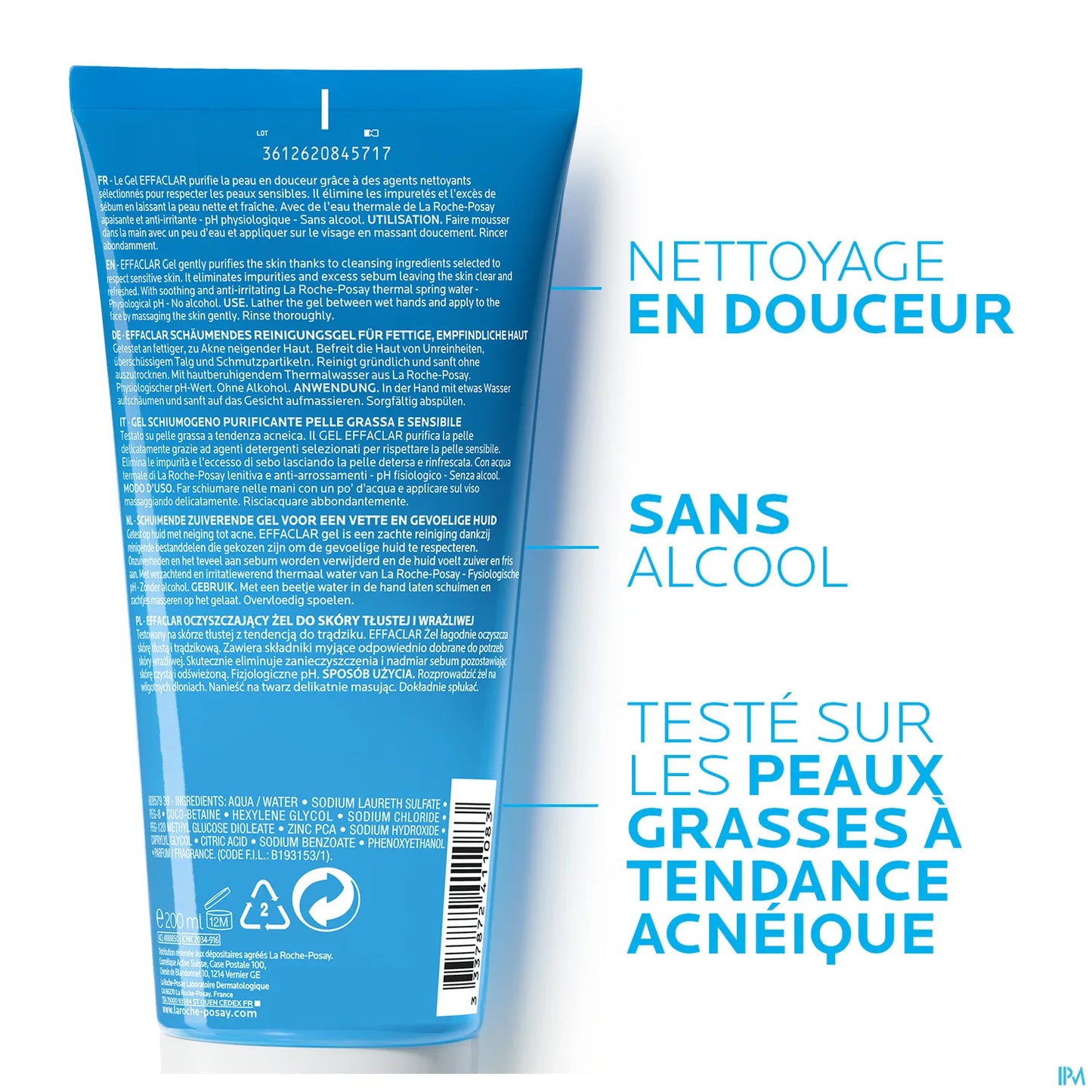 Effaclar Gel Moussant Purifiant 200ml