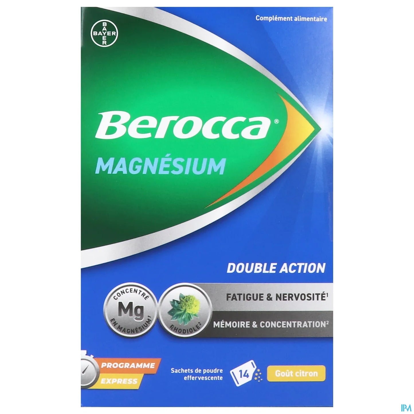 Magnesium 14 Sachets de Poudre Effervescente