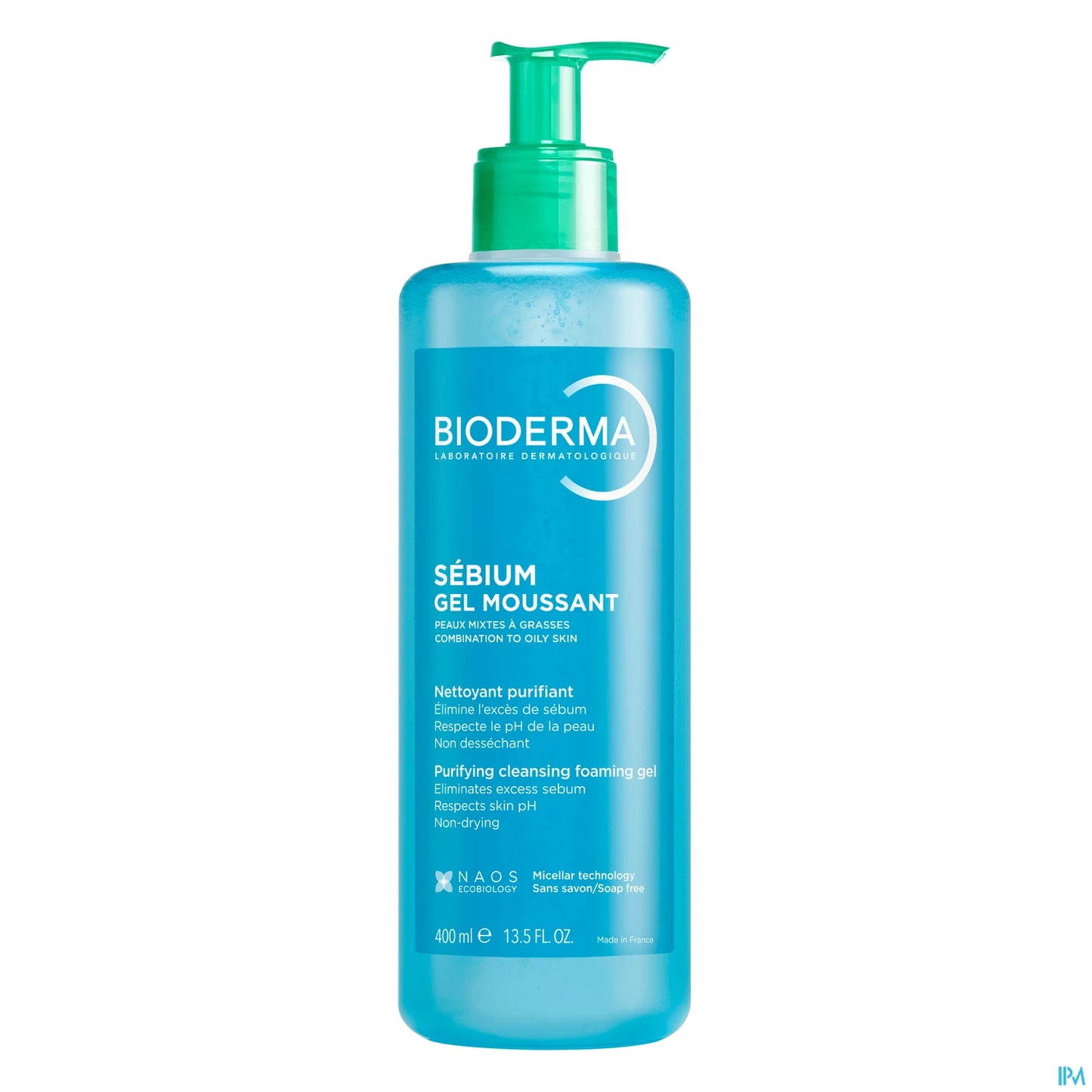 Bioderma Sébium Gel Moussant Nettoyant Purifiant 400 mL
