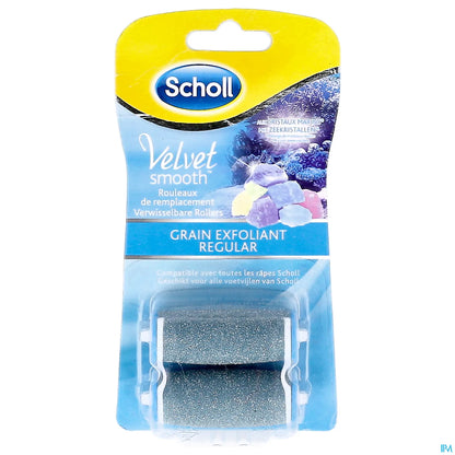 Velvet Smooth Express Pedi Cristaux de Diamants Grain Exfoliant 2 Rouleaux de Remplacement