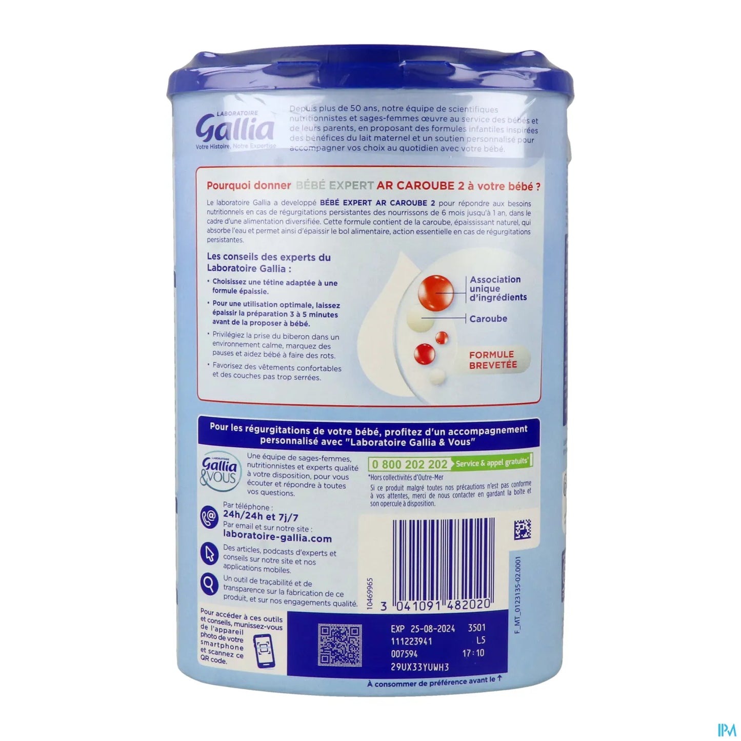 Bébé Expert AR2 Caroube 800g