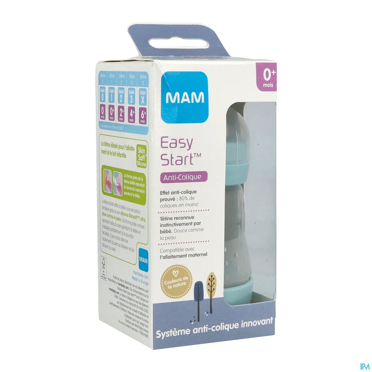 Biberon Easy Start Anti Colic 160ml Aqua